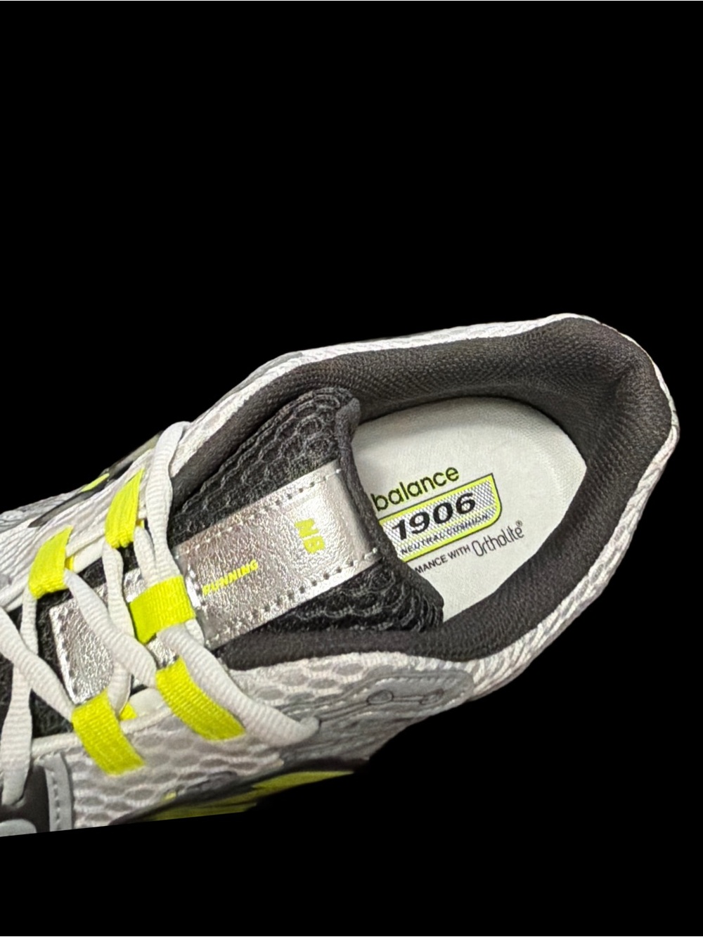New Balance U1906R Gray Runners with Neon Yellow Unisex M/10.5 W/12 - Picture 9 of 13